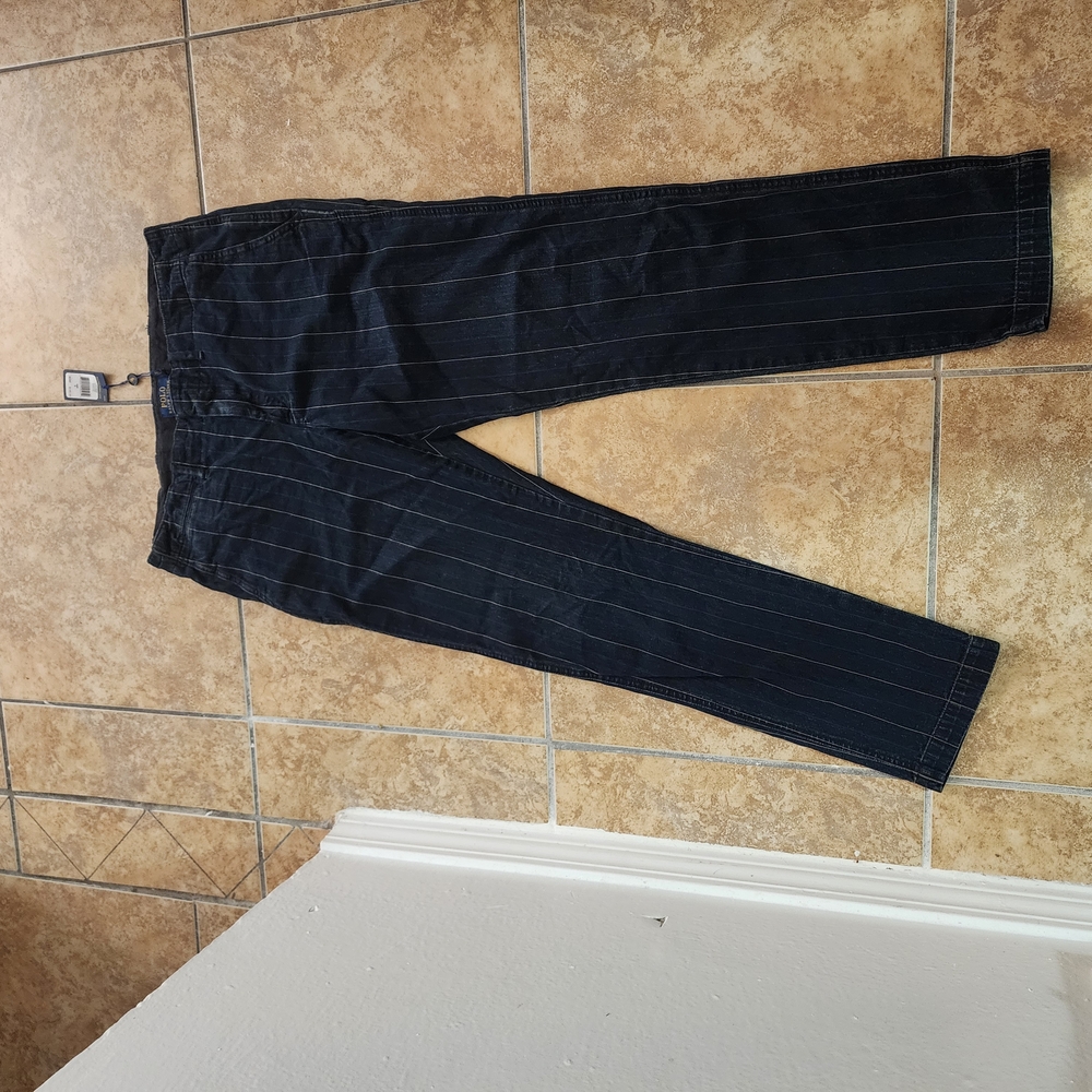 Polo by Ralph Lauren Dark Blue Pinstripe Jeans